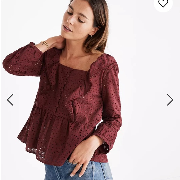 Madewell Eyelet Pom-Pom Top - Picture 4 of 11